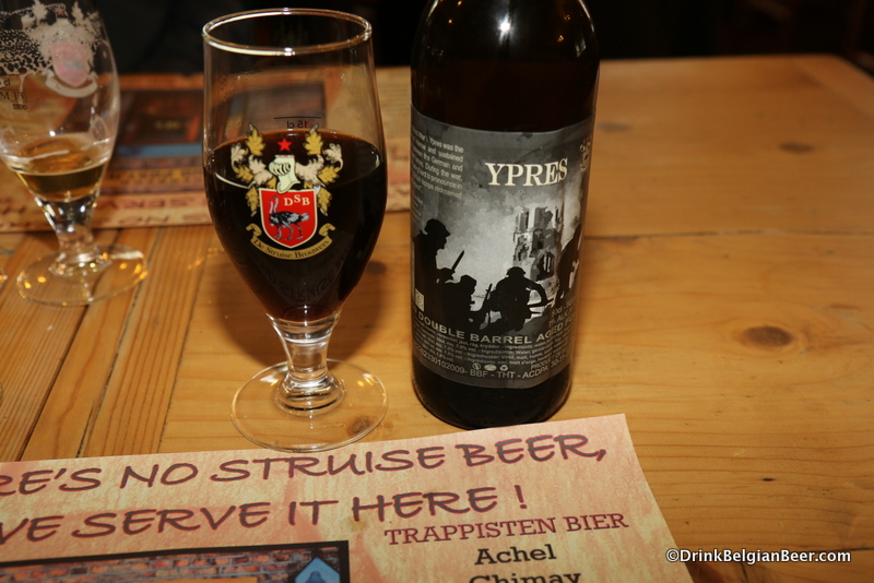 De Struise Ypres Double Barrel ale. Dark, tart, strong. 