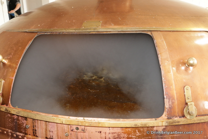 A boiling kettle at Lindemans, in action. 