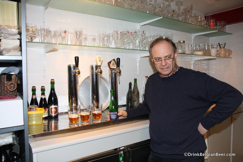 Frank Boon with Oude Geuze Boon Mariage Parfait. 