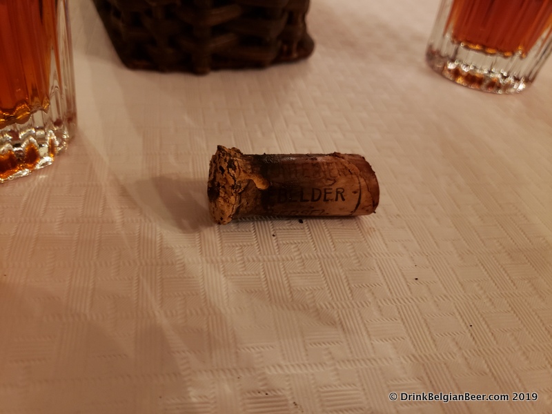 The cork from the 1989 3 Fonteinen Framboos. Note that it reads: "3 Fonteinen, Debelder, Beersel."