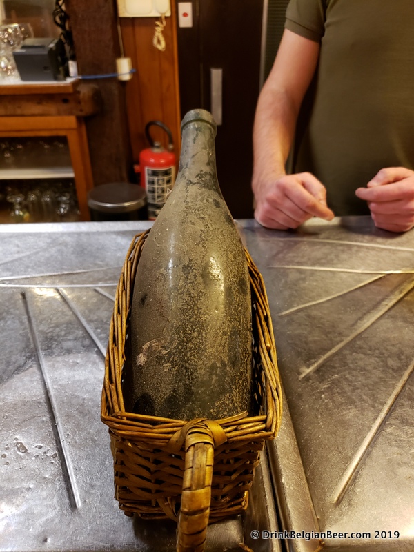 A last look at the bottle that held the 1983 3 Fonteinen Oude Geuze. 