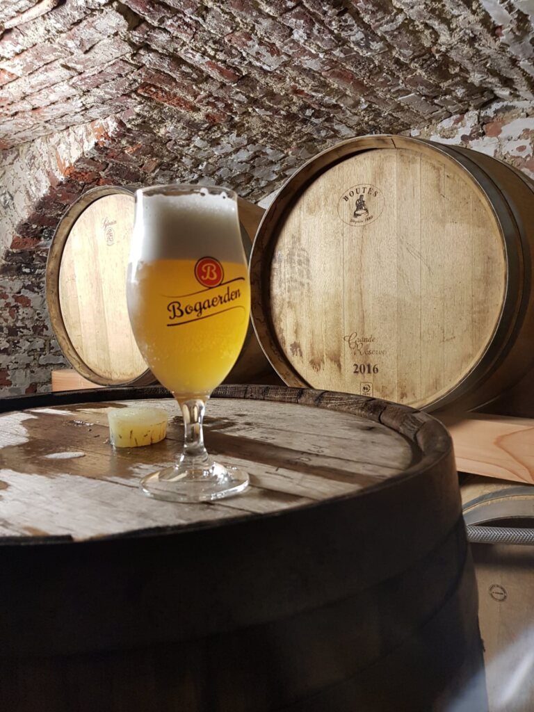Sako-beer in cellar