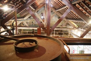 Photo of top floor of museum brewery Brouwerij De Kroon