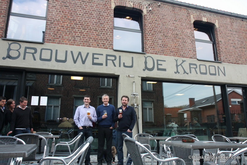 Photo of Filip, Freddy, and Peter Delvaux, Brouwerij De Kroon