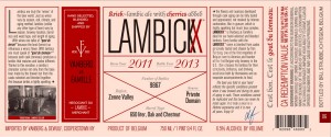 Image of LambicX Kriek label