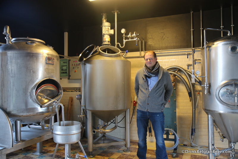 Kris Smedts in the new brewhouse.