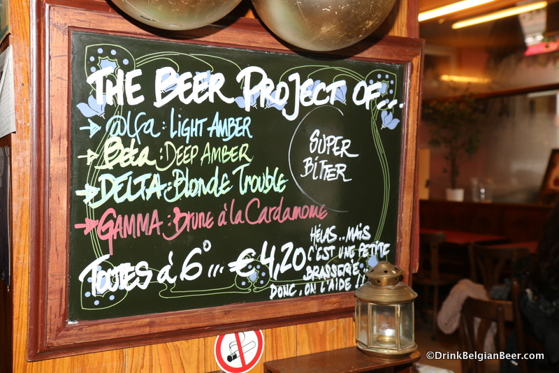 Another beer blackboard at La Brocante.