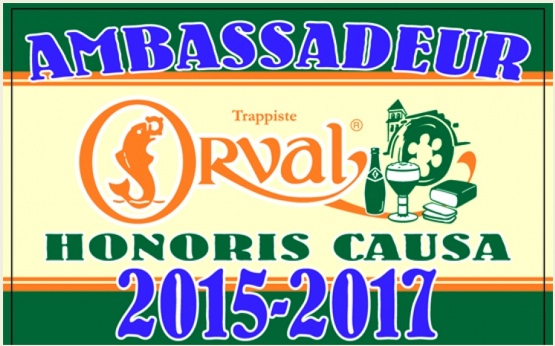 The Honorary Orval Ambassador label for 2015-2017. 