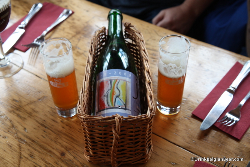 A 2003 J&J (Joost and Jessie) 3 Fonteinen beer, brewed for De Heeren van Liedekercke. 