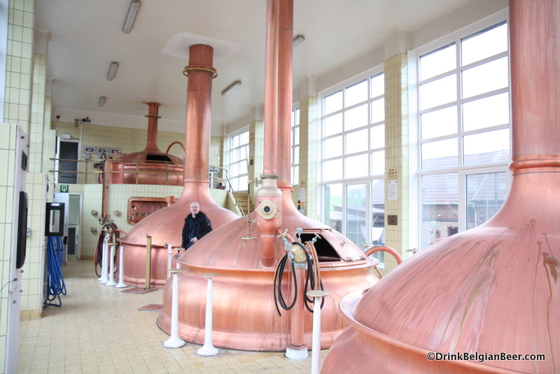 The copper brewhouse at Mort Subite.