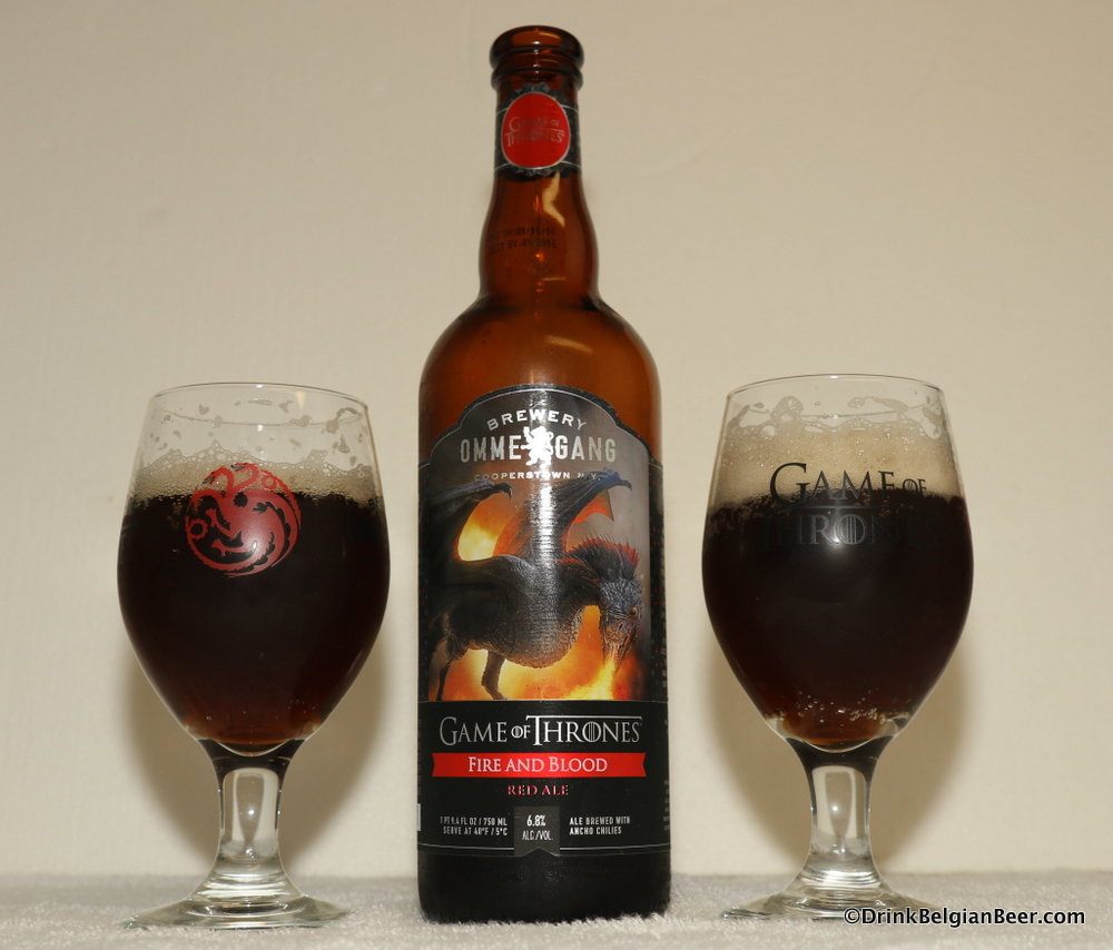 Ommegang Games of Thrones Fire and Blood Red Ale. 