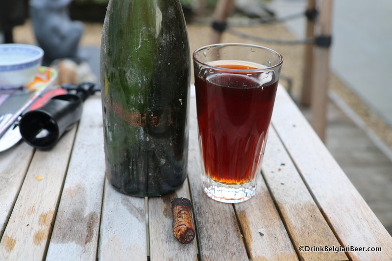 The 1975 Cantillon Kriek, in all its glory. Ready to drink. and so we did....