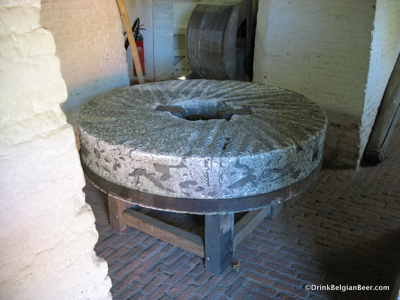 An old millstone.