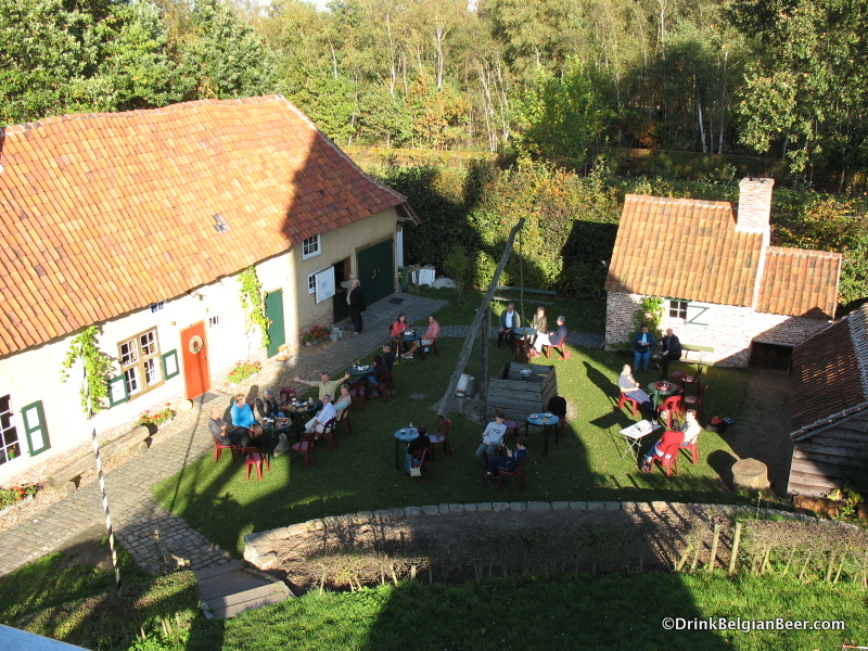 The view from the windmill of Cafe De Pandoerenhoeve.