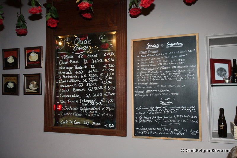 Cafe Rose Red, a great Bruges bar