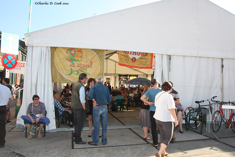 One of the Modeste Beer Festival tents. It was nice weather in 2011!