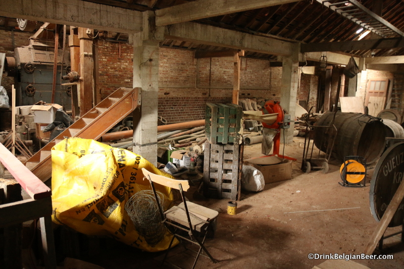 Inside the attic at Oud Beersel, August 30, 2014. By spring 2015, this space should be full of lambic barrels-and lambic. 