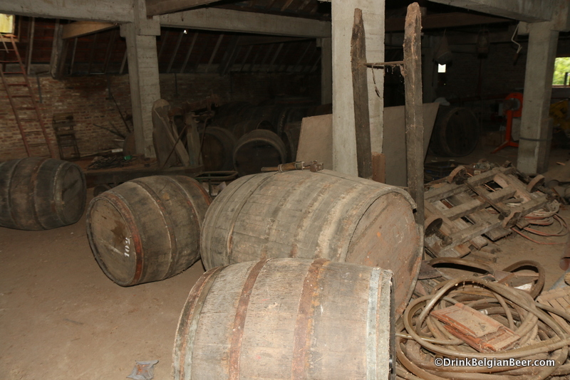 Some old barrels in the attic of Oud Beersel. August 30, 2014. 