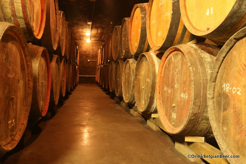 A shot in one of the older barrels rooms at Oud Beersel, August 2014.