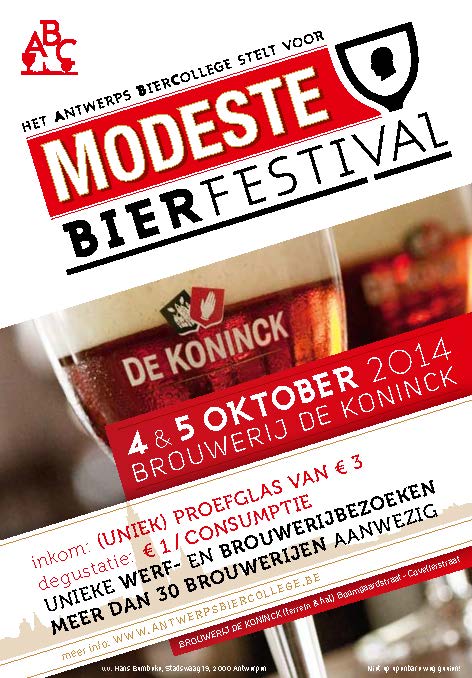 Antwerp’s Modeste Beer Fest is October 4-5