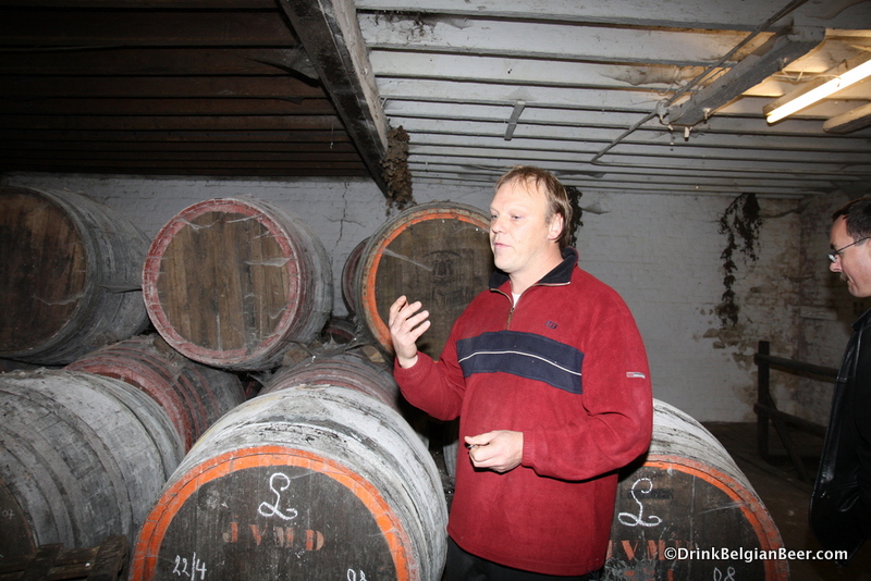 The Hanssens lambic blendery in Dworp rarely opens its doors to visitors, but it will be open for Toer de Geuze. Here is blender John Matthys.