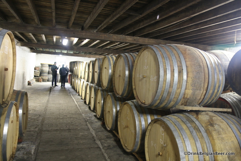 A row of newer barrels at Hanssens.