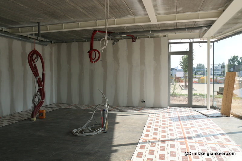 The future tasting room at Het Nest in Turnhout.