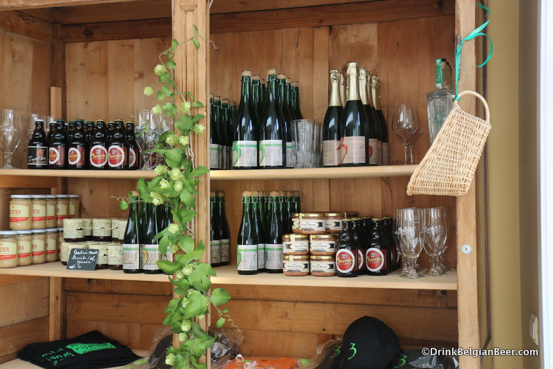 Some of the beers and other products available at 3 Fonteinen's shop in September 2015.