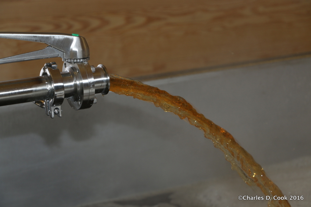 Wort pouring into a coolship is always an exciting sight. 