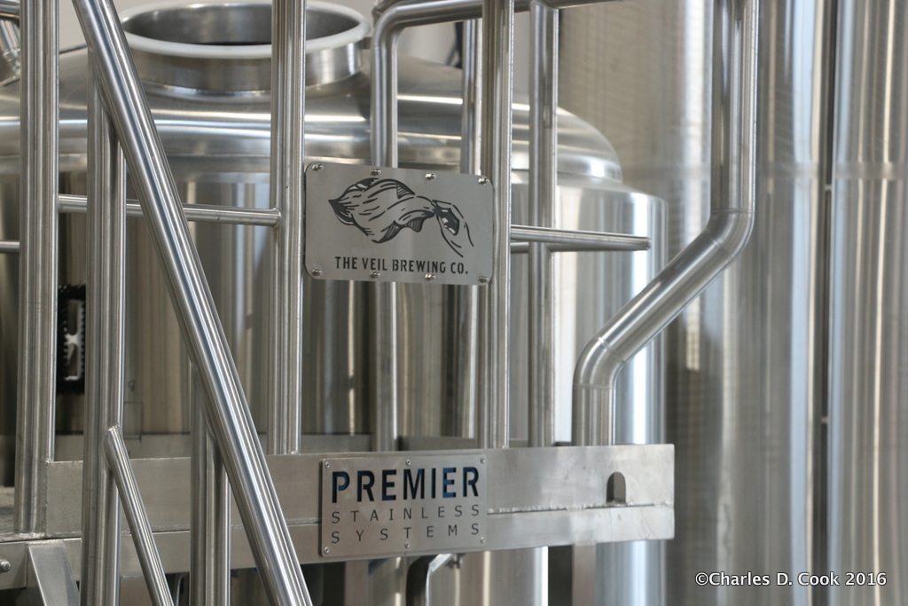The Premier Stainless systems brewhouse at The Veil Brewing Company. 