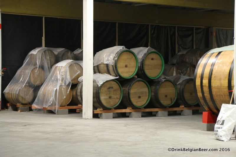 Some of the smaller barrels at the new site. There will be many more in the future. 