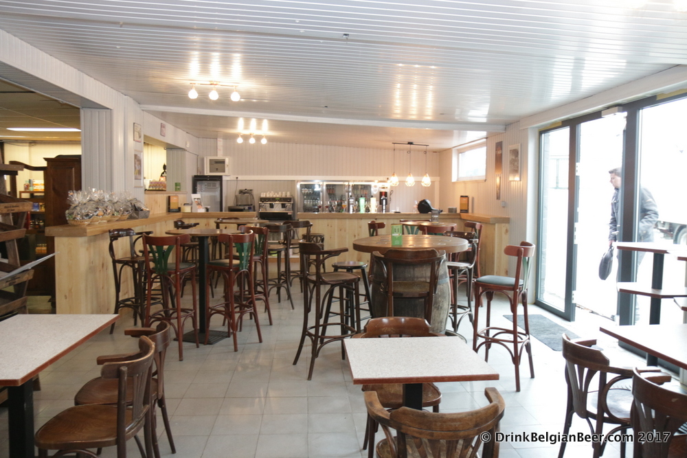Inside the tasting cafe at Amburon. 
