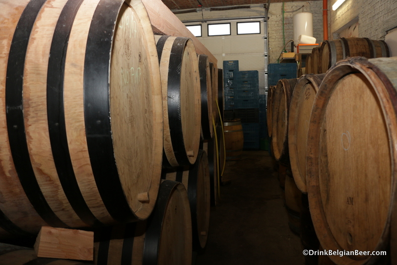 Some of the barrels at Lambiek Fabriek. 