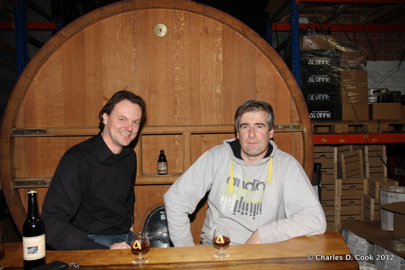 Left, Glenn Castelein and right, Davy Spiessens, the two co-founders of Brouwerij Alvinne. 