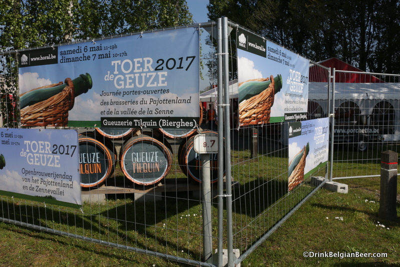 Barrels at Gueuzerie Tilquin during Tour de Geuze 2017. 