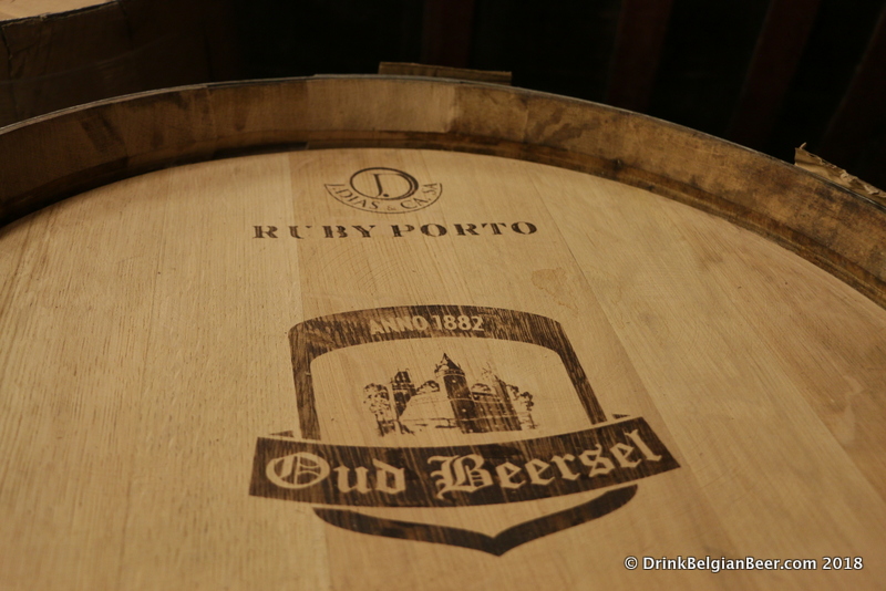 This 225-liter barrel formerly held Ruby Port. 