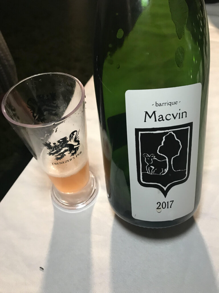 Bokke Macvin, a geuze blend aged on a Macvin barrel from Michel Gahier, Jura, France. 