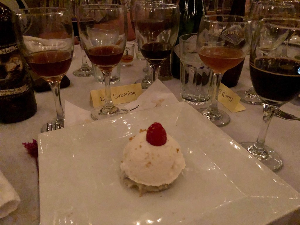 One of the dessert courses at the Ebenezer's Belgian Beer Dinner 2019. Photo courtesy Mary Schanning. 