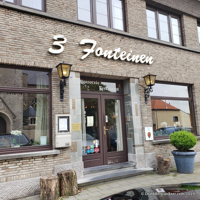 Restaurant 3 Fonteinen in Beersel, Belgium. 