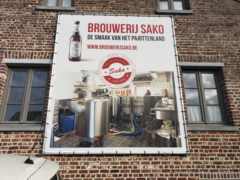 You will know when you have arrived at Brouwerij Sako. The taproom/retail shop is inside this building. 