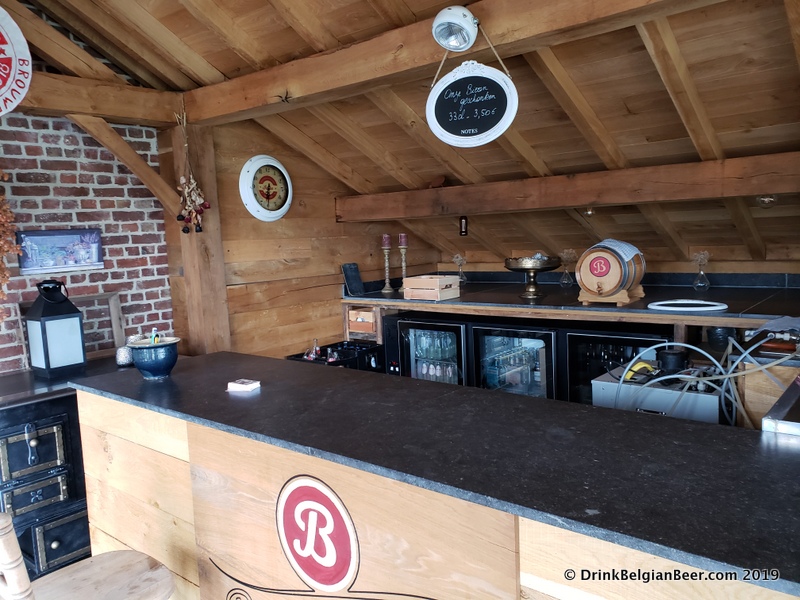 The tasting room bar at Brouwerij Sako. 