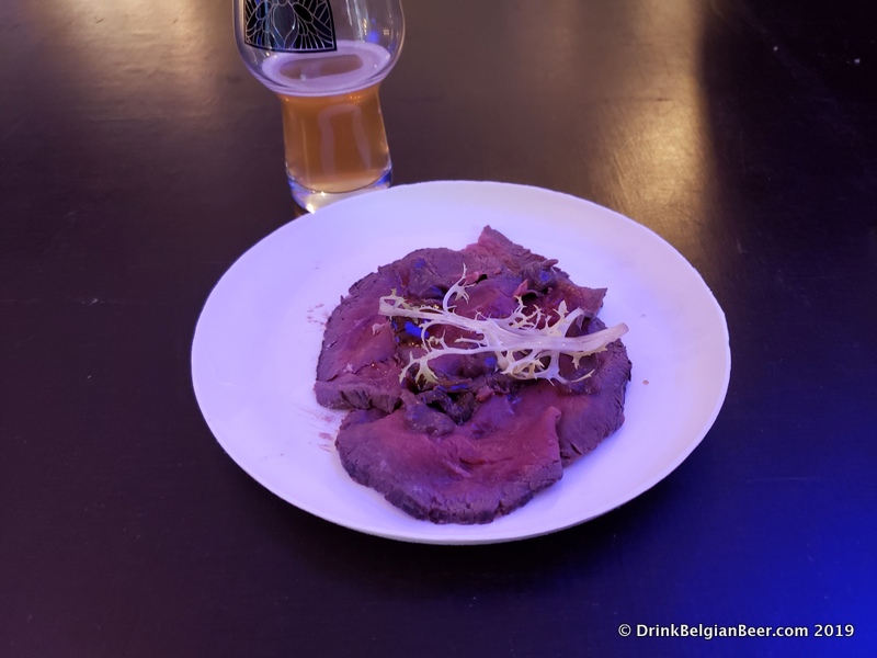 This tapas dish is a "Roast Beef" made from deer. 